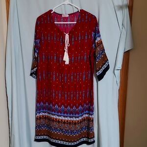 HALIFE SIZE MEDIUM WOMEN'S MIDI DRESS